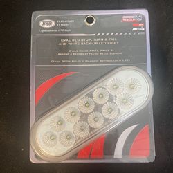 Oval Red Stop, Turn & Tail