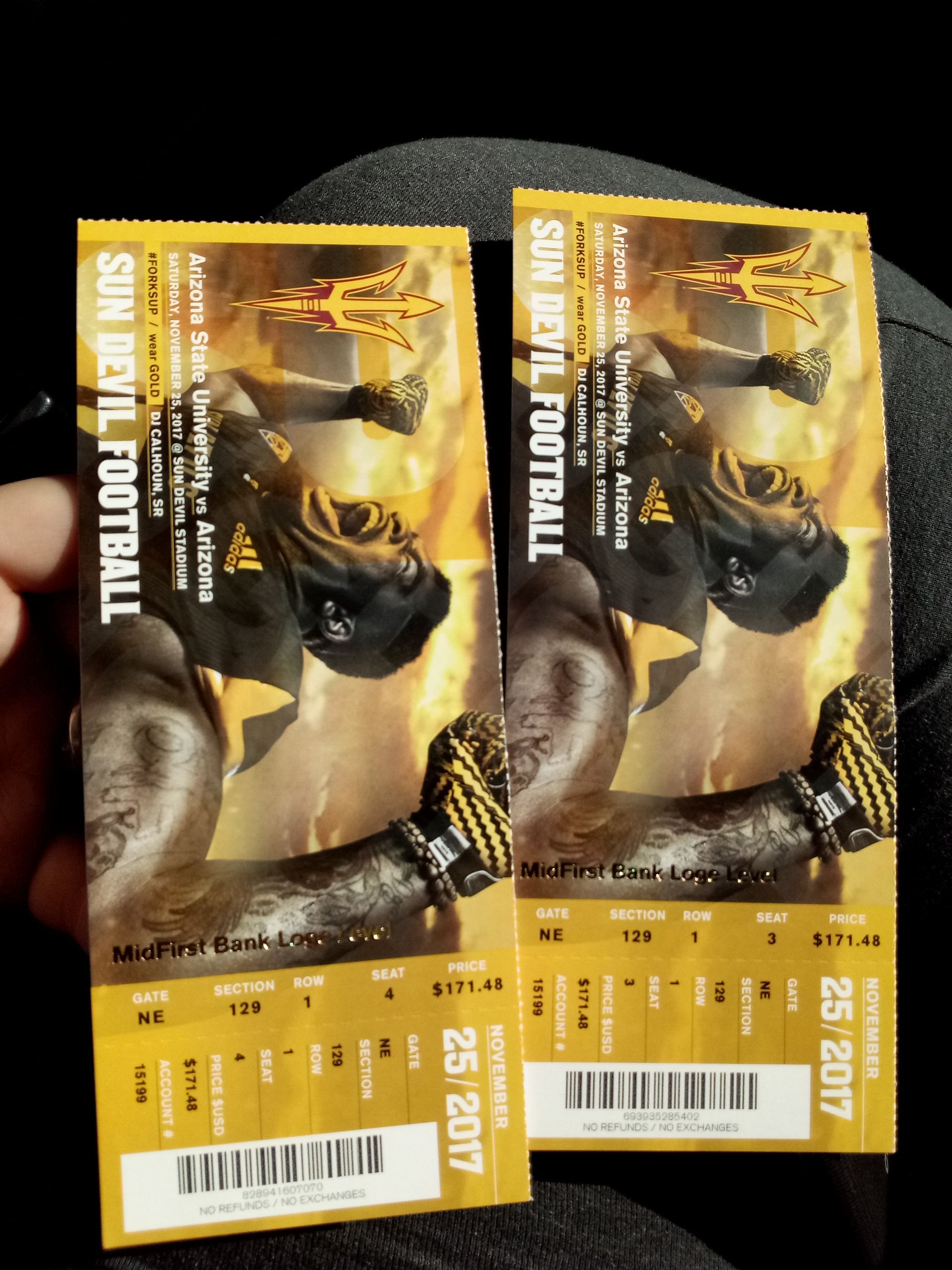 Asu vs UofA football tickets