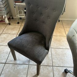 6 Grey Farmhouse style Chairs Cheap!!
