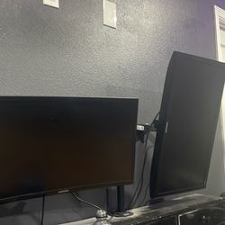 Two sam sung monitor with Stan