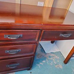 Nice Wood Desk $35Or Best Offer 