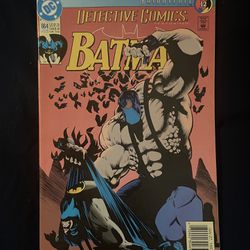 Misc. Batman Knight fall & Others Comic Book Lot. W/ Action Figure