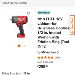 Milwaukee 1/2" Impact 