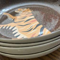Bundle Of Leopard Print Melamine Bowls