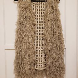 FRINGE FISHNET VEST $20