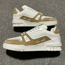 Read Listing BEFORE Responding - LOUIS VUITTON TRAINER SNEAKERS BRAND NEW VIRGIL ABLOH OFF WHITE