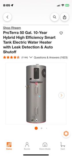 ProTerra 50 Gal. 10-Year Hybrid High Efficiency Smart Tank Electric Water Heater with Leak Detection & Auto Shutoff