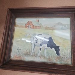 Painting Farmer Cow