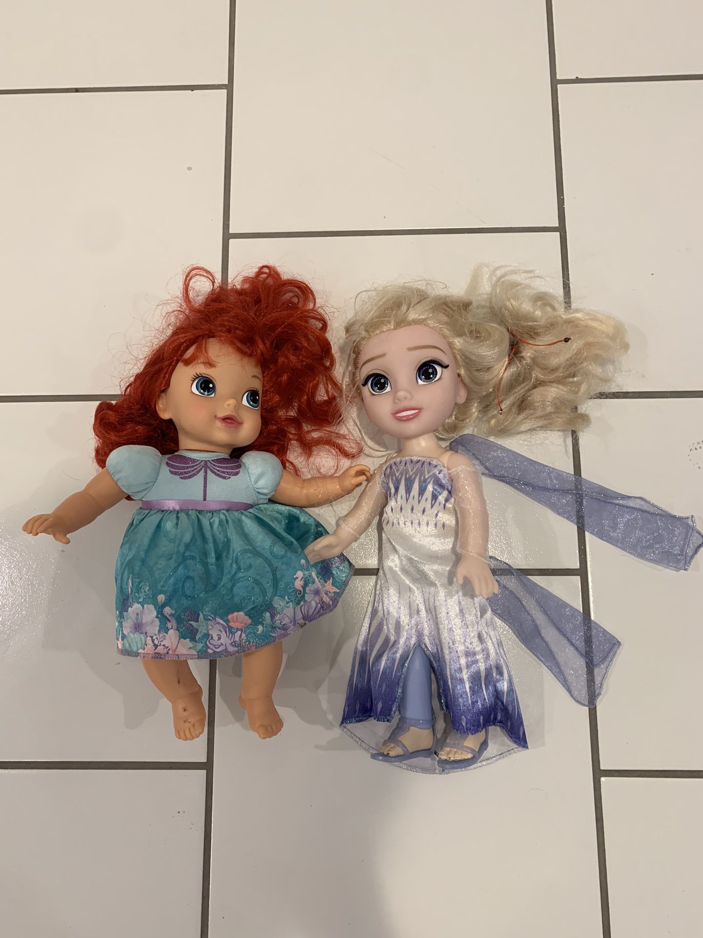 Baby Ariel & Elsa Dolls