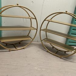 2 Gold Cupcake / Desert Stands