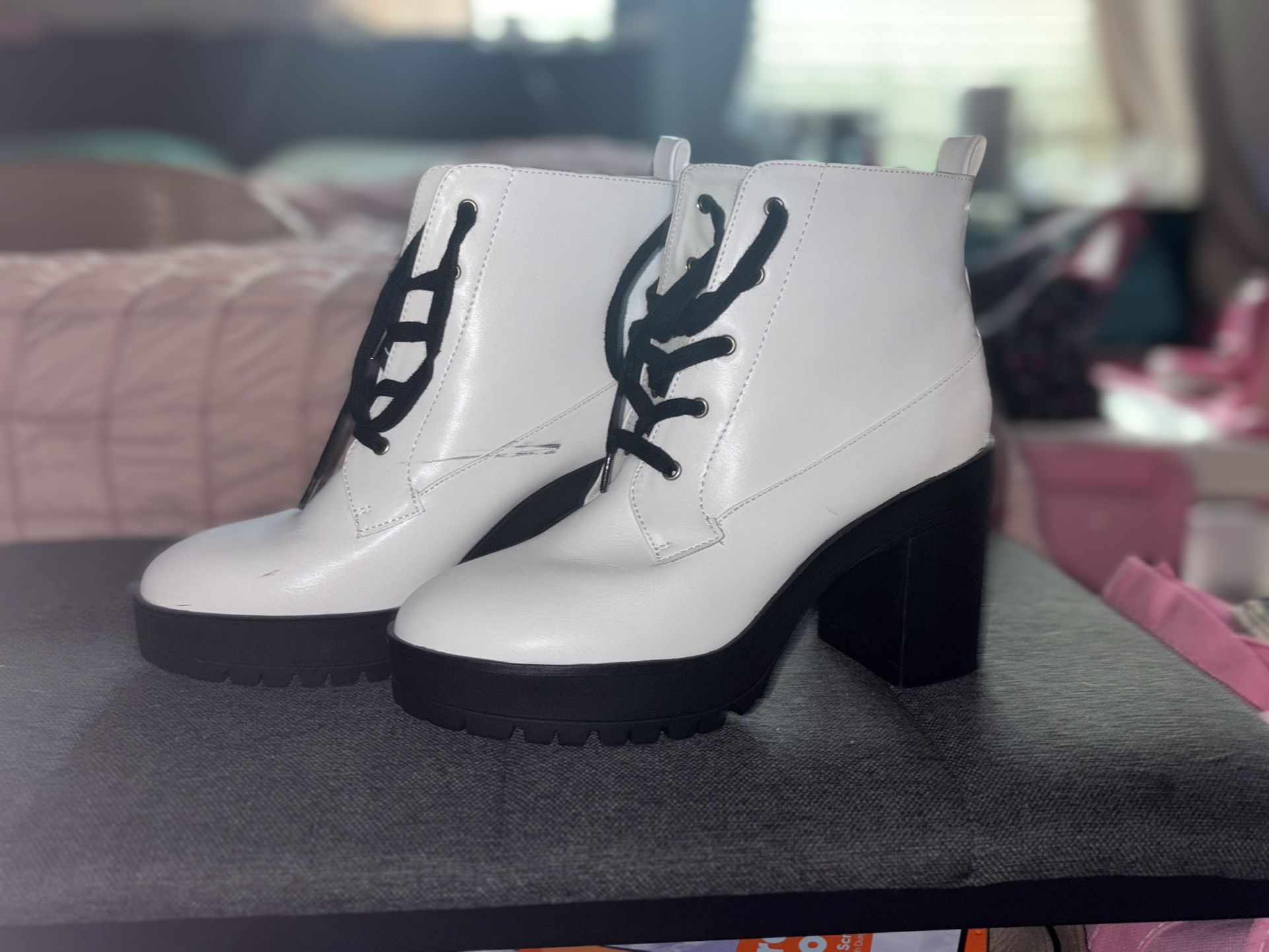 White Forever 21 Boots (size 7.5)