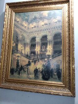 Le Couloir D L’ Opera replica print of Famous Paris opera house