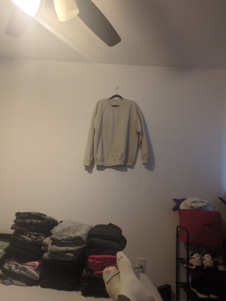 Creme Colored Crew Neck
