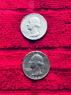 (2) Silver Quarters $55.00 CASH, TEXT FOR PRICES.