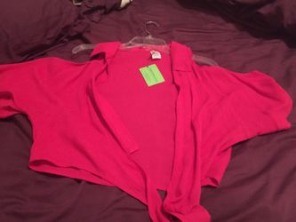 Cut shoulders tie shirt