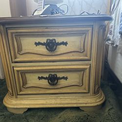 Antique dresser with side tables