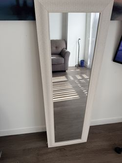 Cream Tiled Wall Mirror