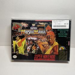SNES - WWF Super Wrestlemania Super Nintendo Entertainment System Complete Cib