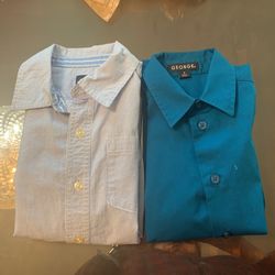 Two Dress Shirts Boys Size 5 And 6