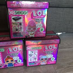 3 Sets of LOL Surprise Furniture Series - Used 