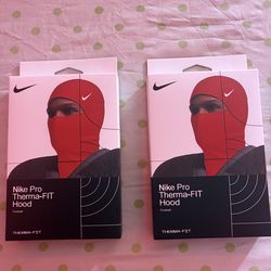 Nike Pro Therma-FIT Hood Balaclava RED Football Winter Sports SKI MASK