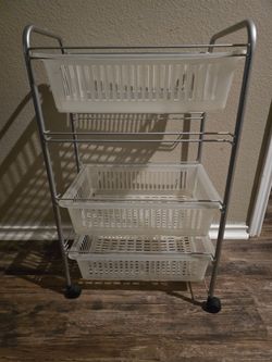 Storage bins on wheels
