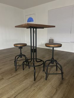 Bartop Table And Stools Set
