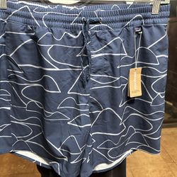 New Patagonia Board Shorts Hydro Series Blue Men's Large