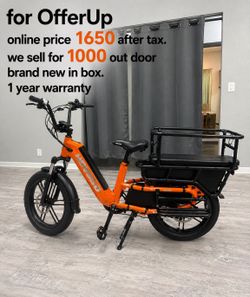 Family Electric bike at Wholesale price to OfferUp customer