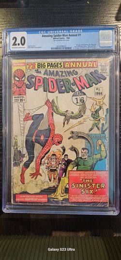 CGC 2.0 -1964 Spiderman #1 SINISTER SIX