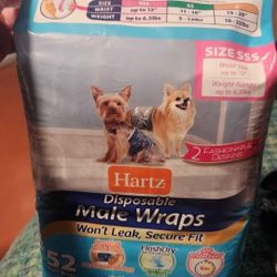 Male Dog Wraps Size Sss