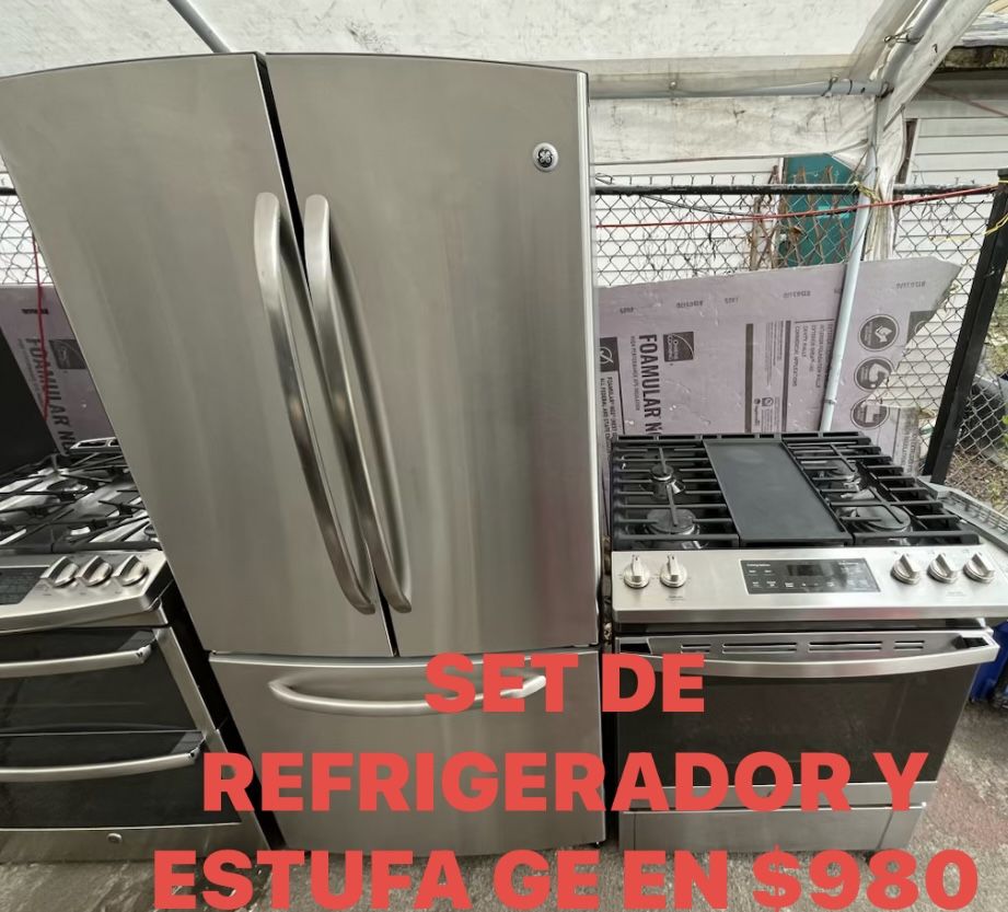 SET DE REFRIGERADOR Y ESTUFA GR EN BUENAS CON DICIONES