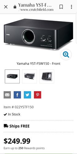 Yamaha YST FSW150 ACTIVE SUBWOOFER for Sale in Riverside, CA - OfferUp