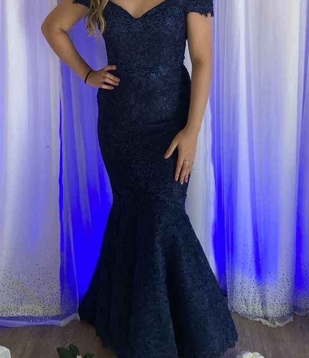 Navy Blue Prom Dress