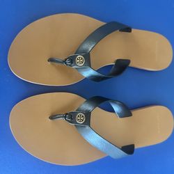 Tory Burch Manon Leather Flip Flop Size 8-1/2M