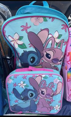 Lilo and Stich Back Pack, Lunch Box and School Supply Bundle