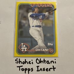 Shohei Ohtani Los Angeles Dodgers All-Star DH Topps Short Print Insert Card. 