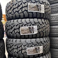 35x12.50R18LT Set Of 4 Pegasus MT New Tires