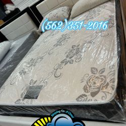 Queen Mattress And Boxspring Bed Set
