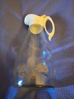 1970s Vintage Log Cabin Syrup Pitcher