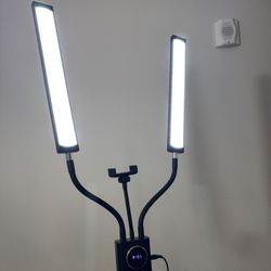 LED Floor Lamp with Phone Holder – New