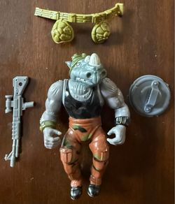 Rocksteady HARD HEAD Teenage Mutant Ninja Turtles 1988 Playmates