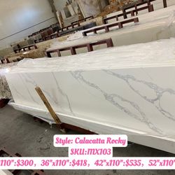 MAX Quartz & Countertop:MX103:Calacatta Rocky