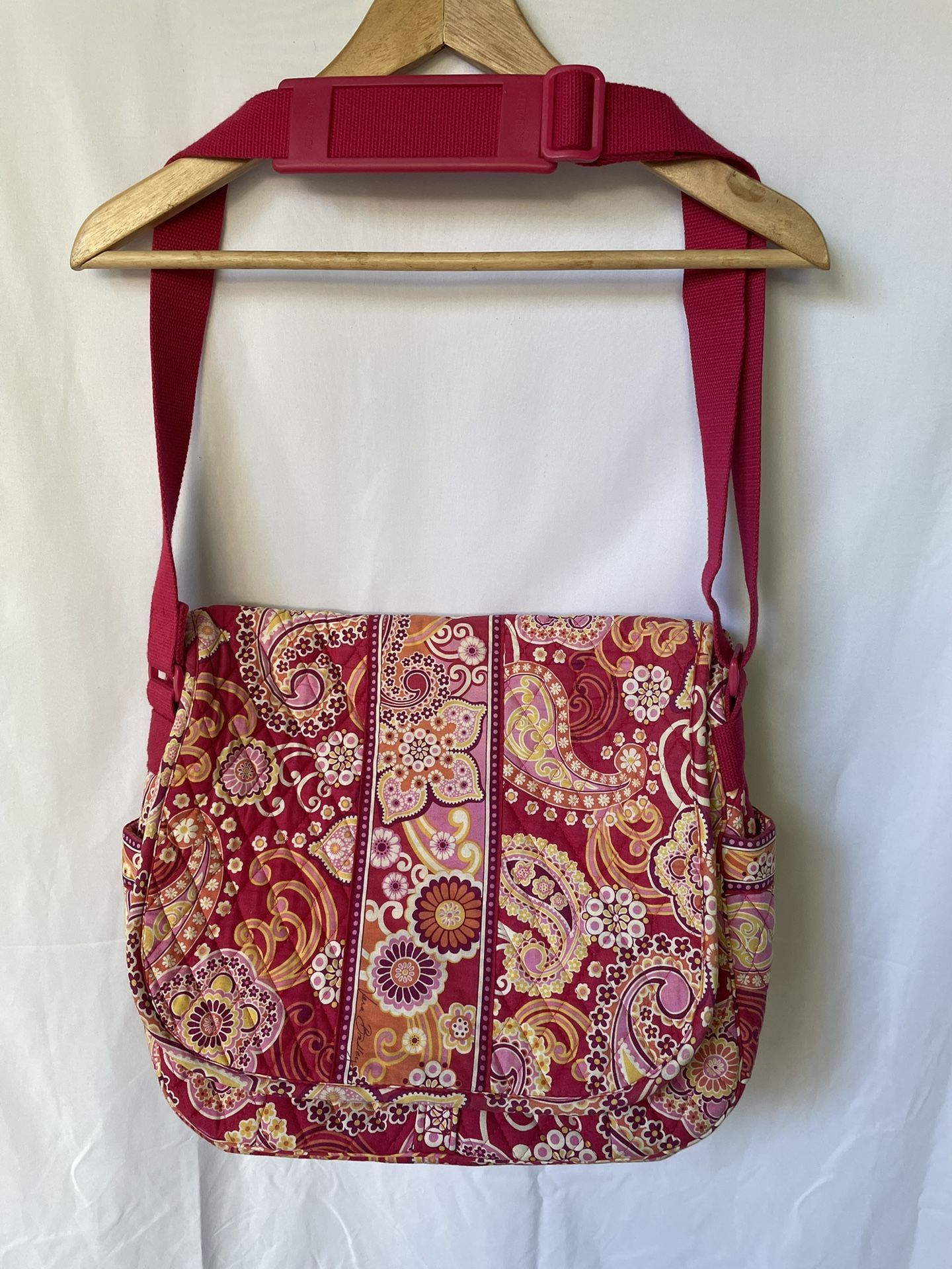 Vera Bradley Raspberry Fizz Messenger Bag