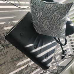 2 Leather Accent Chairs