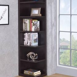 Corner Bookshelf!  Great Space Savor! 6 Shelves! Lowest Prices!