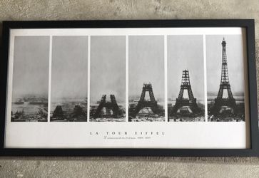 2 Framed Eiffel Tower Posters