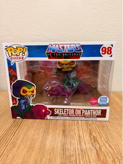 Masters of the Universe: Skeletor on Panthor (Flocked) – Funko Shop Exclusive #98