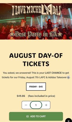 I love Micheladas tickets