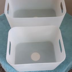 🌺 Clear Plastic Storage Baskets